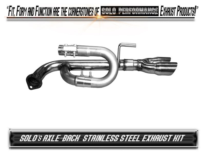 Solo Performance - Pontiac G8 GT/GXP Axle Back Exhaust Kit (2008-2009)
