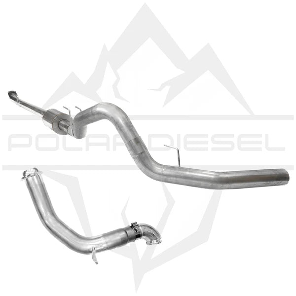 Polar Diesel - 6.7L Powerstroke 5" Exhaust w/Muffler & Downpipe Package (2023-2026)