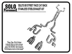 Solo Performance - Pontiac G8 GT/GXP 3" Street Race Cat Back Exhaust Kit (2008-2009)