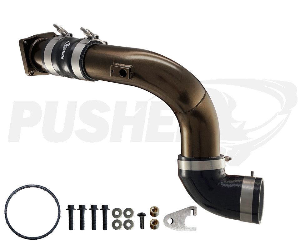Pusher Intakes - 6.7L Powerstroke 3" Cold Side Charge Tube w/Throttle Valve Replacement (2017-2026)