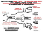 Solo Performance - Pontiac G8 GT/GXP Mach Shorty Balanced Cat Back Exhaust Kit (2008-2009)