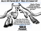 Solo Performance - Pontiac G8 GT/GXP 3" Mach-X3 Cat Back Exhaust Kit (2008-2009)