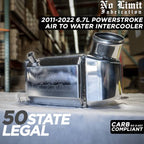 No Limit Fabrication - 6.7 Powerstroke Stage 2 Performance Air To Water Intercooler (2011-2026)