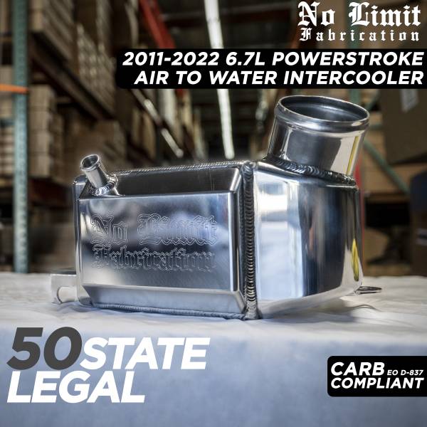 No Limit Fabrication - 6.7 Powerstroke Stage 2 Performance Air To Water Intercooler (2011-2026)