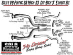 Solo Performance - Pontiac G8 GT/GXP 3" Mach-X3 Cat Back Exhaust Kit (2008-2009)