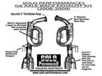 Solo Performance - Pontiac G8 GT/GXP 3" Axle Back Exhaust Kit (2008-2009)