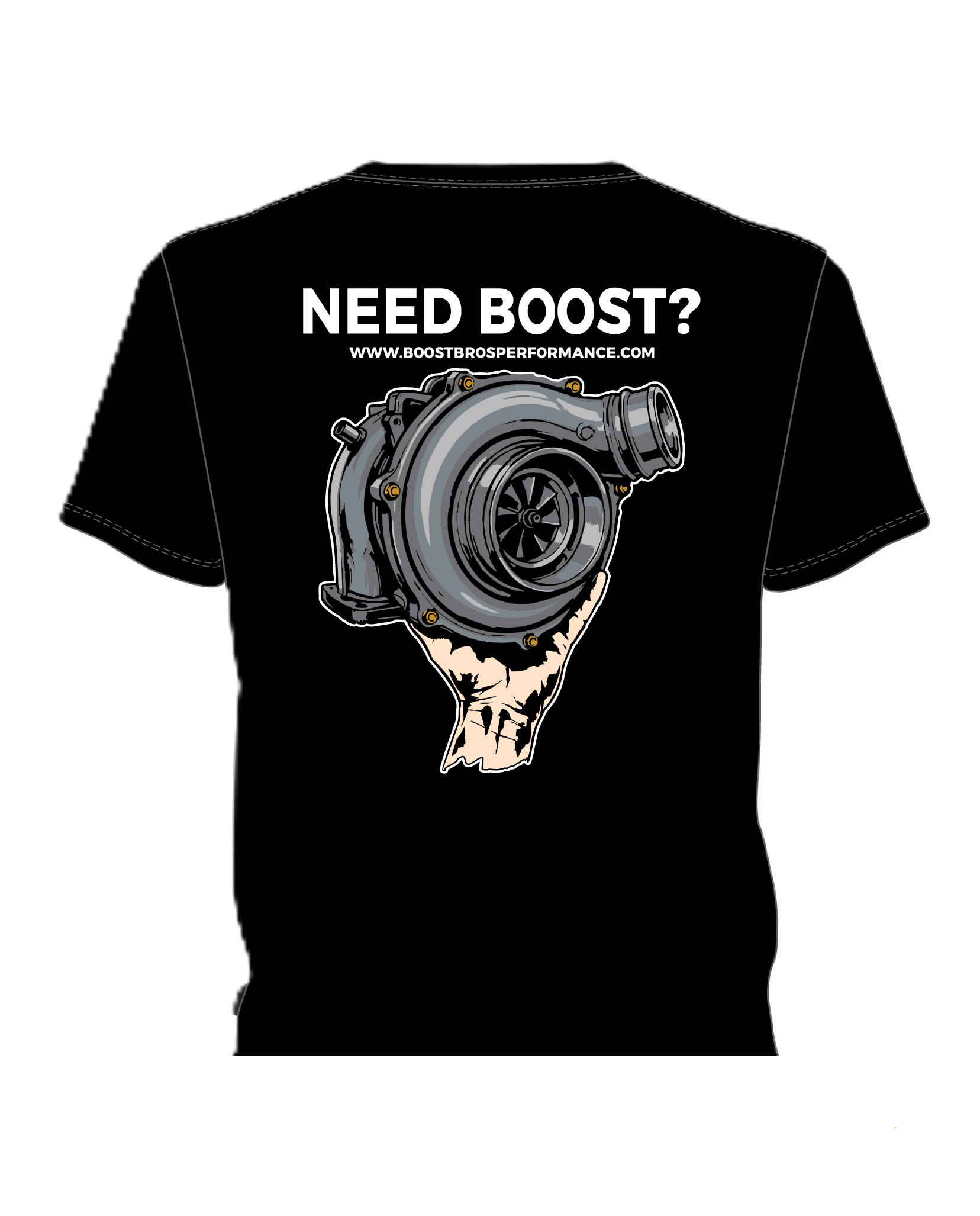 Boost Bros Performance - "Need Boost?" T-Shirt or Sweatshirt