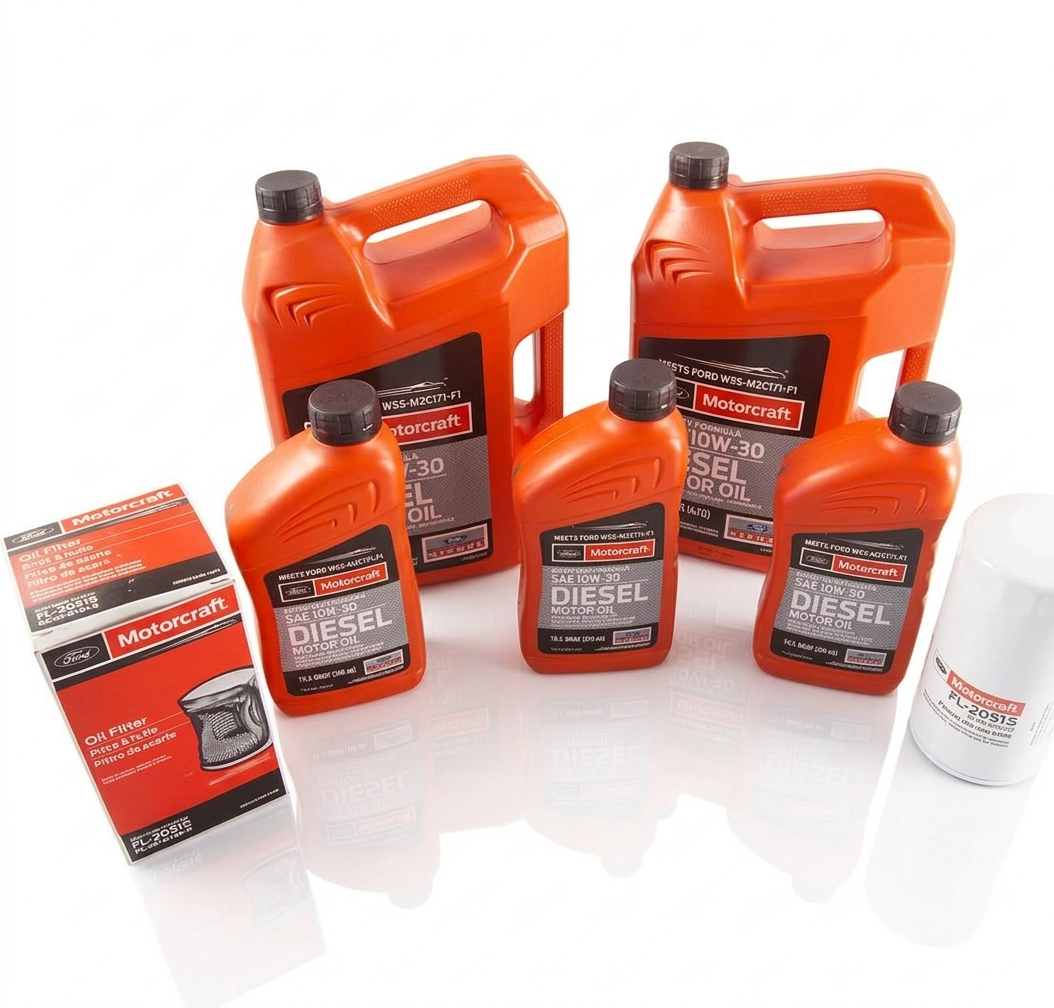 Boost Bros Performance - 6.7L Powerstroke 10W-30 Motorcraft Diesel Oil & OEM Oil Filter Kit (2011-2026)