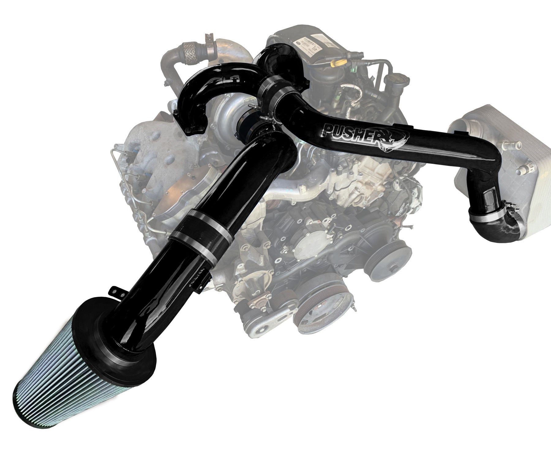 Pusher Intakes - 6.7L Powerstroke Full Piping Kit (2011-2014)