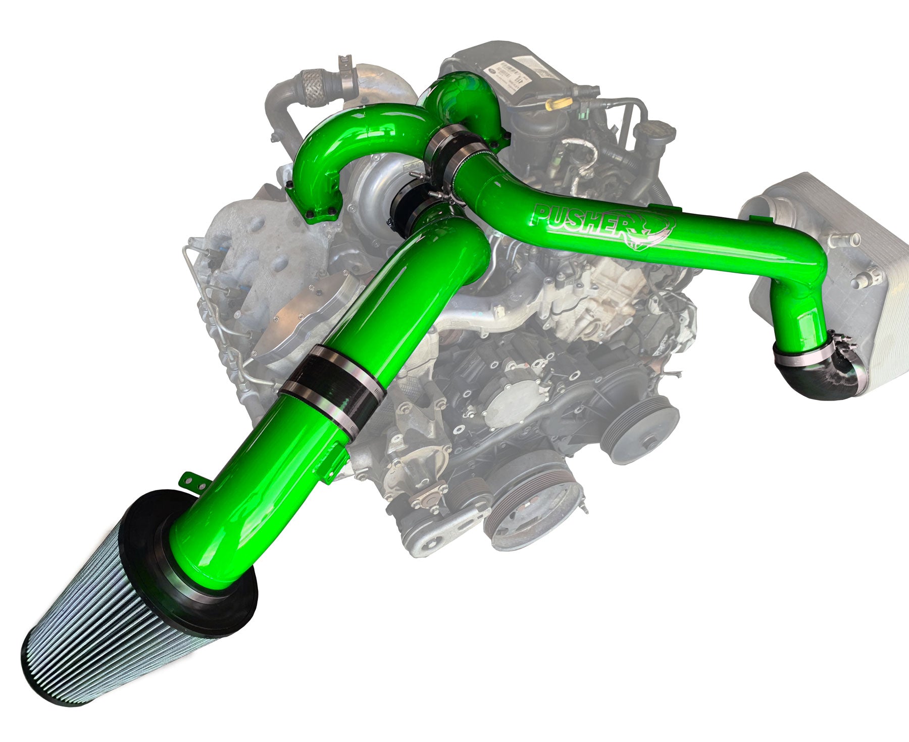 Pusher Intakes - 6.7L Powerstroke Full Piping Kit (2011-2014)
