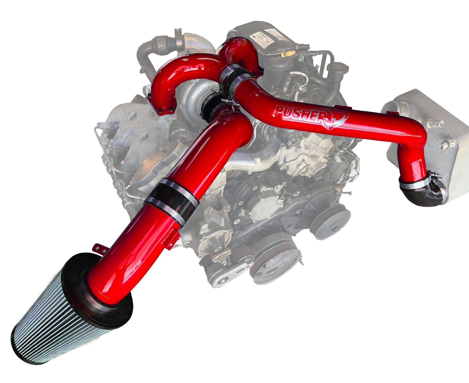 Pusher Intakes - 6.7L Powerstroke Full Piping Kit (2011-2014)