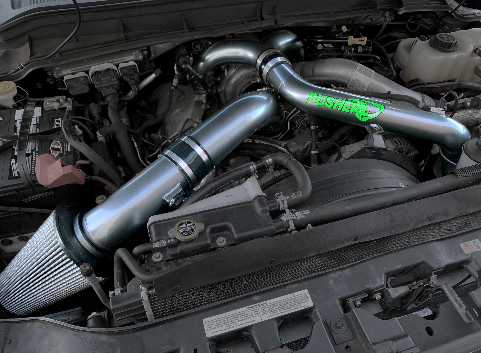 Pusher Intakes - 6.7L Powerstroke Full Piping Kit (2011-2014)