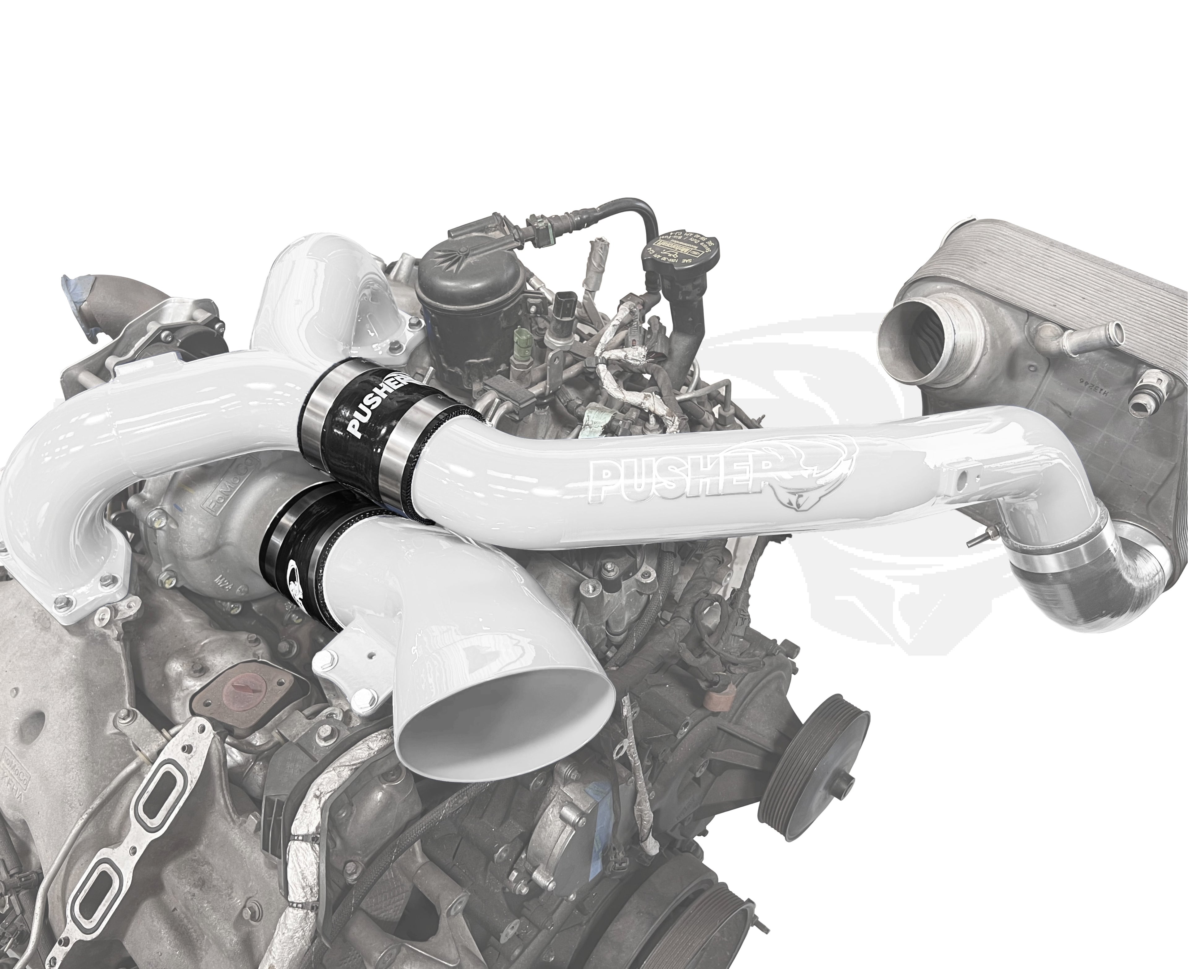 Pusher Intake System with Turbo Inlet for 2017 - 2019 Ford F250/350 6.7L Powerstroke