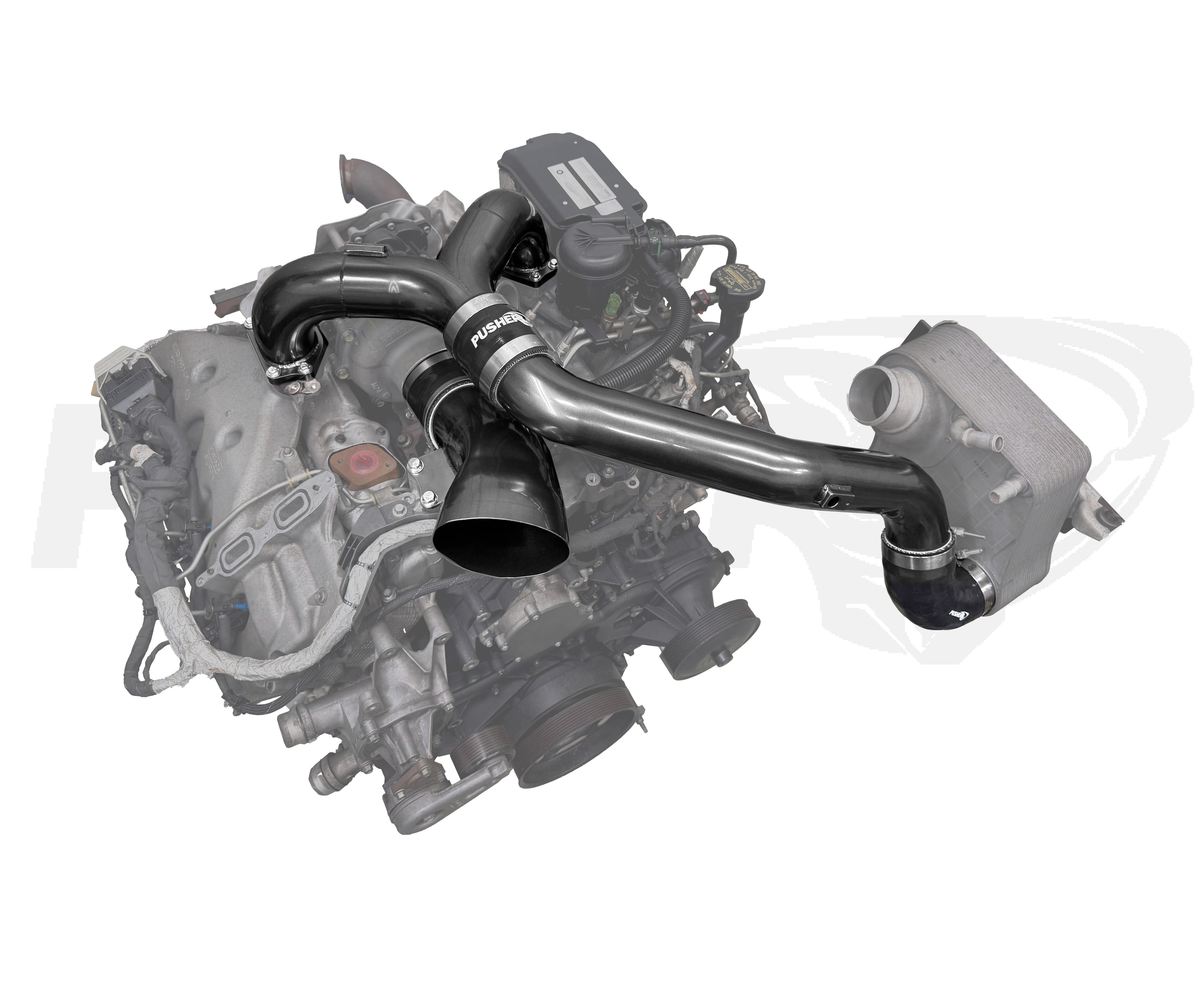 Pusher Intake System with Turbo Inlet for 2017 - 2019 Ford F250/350 6.7L Powerstroke