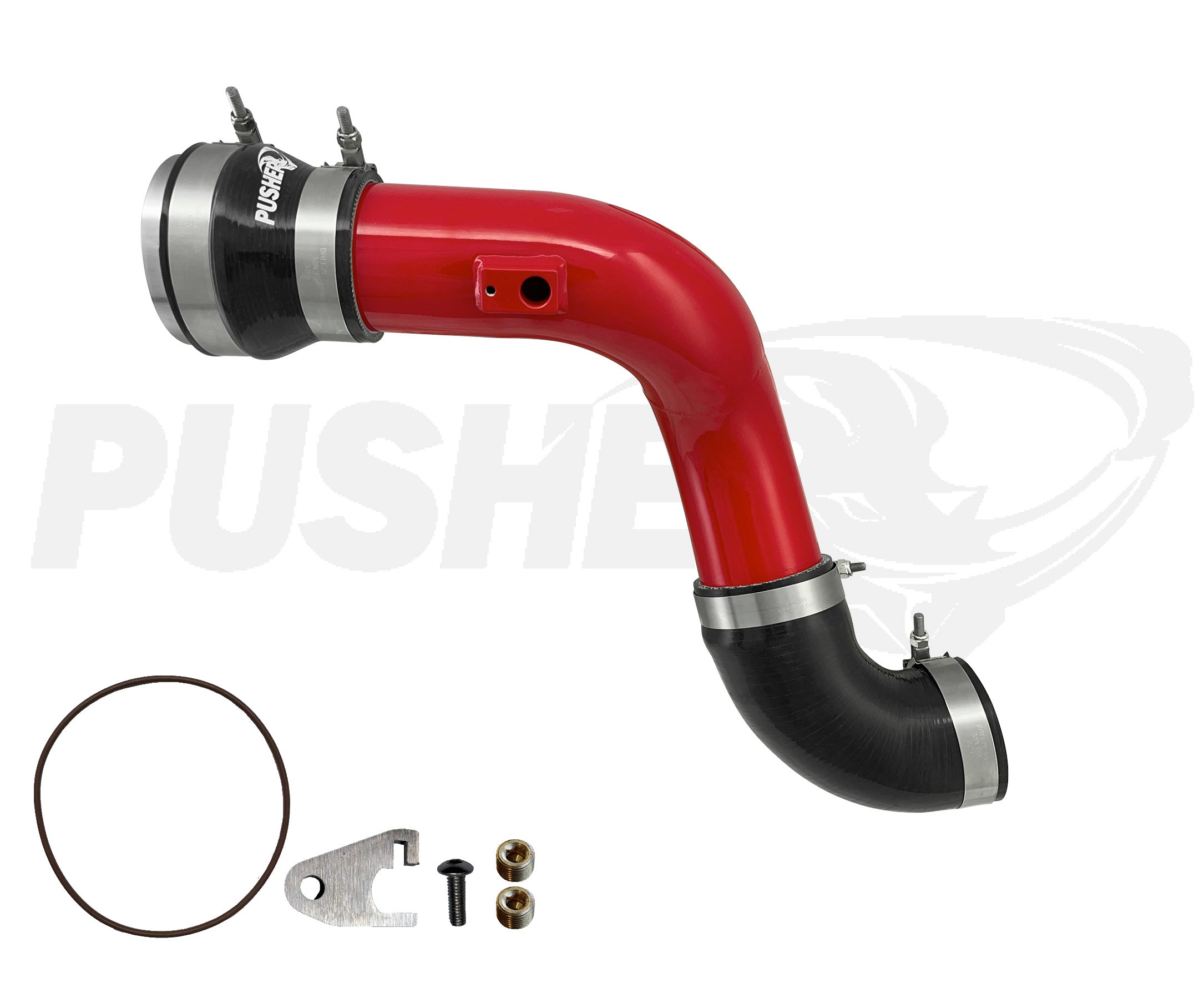 Pusher Intakes - 6.7L Powerstroke 3" Cold Side Charge Tube w/Throttle Valve Adapter (2017+)