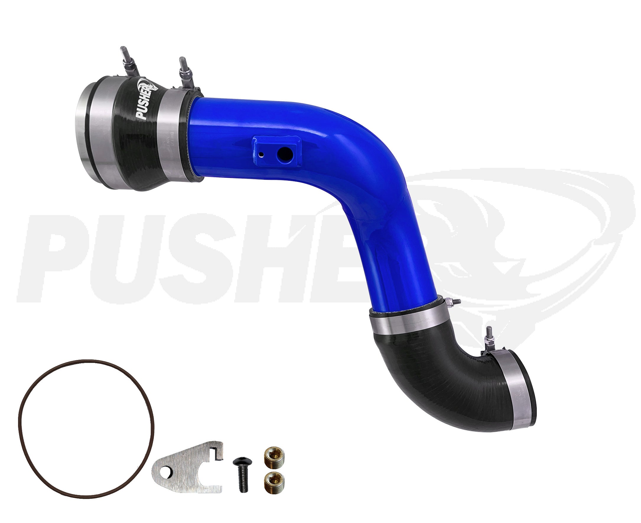 Pusher Intakes - 6.7L Powerstroke 3" Cold Side Charge Tube w/Throttle Valve Adapter (2017+)