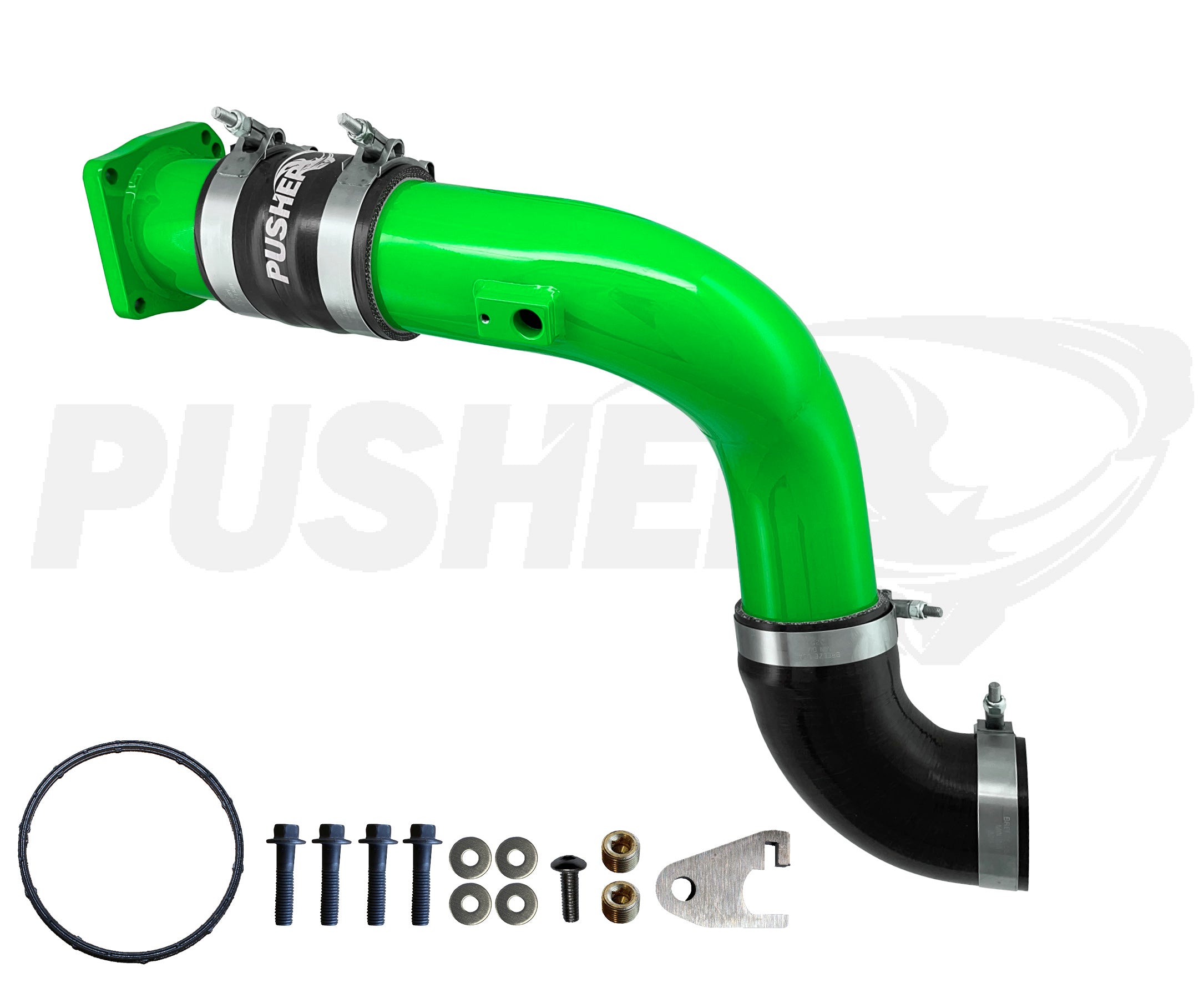 Pusher Intakes - 6.7L Powerstroke 3" Cold Side Charge Tube w/Throttle Valve Replacement (2017-2026)