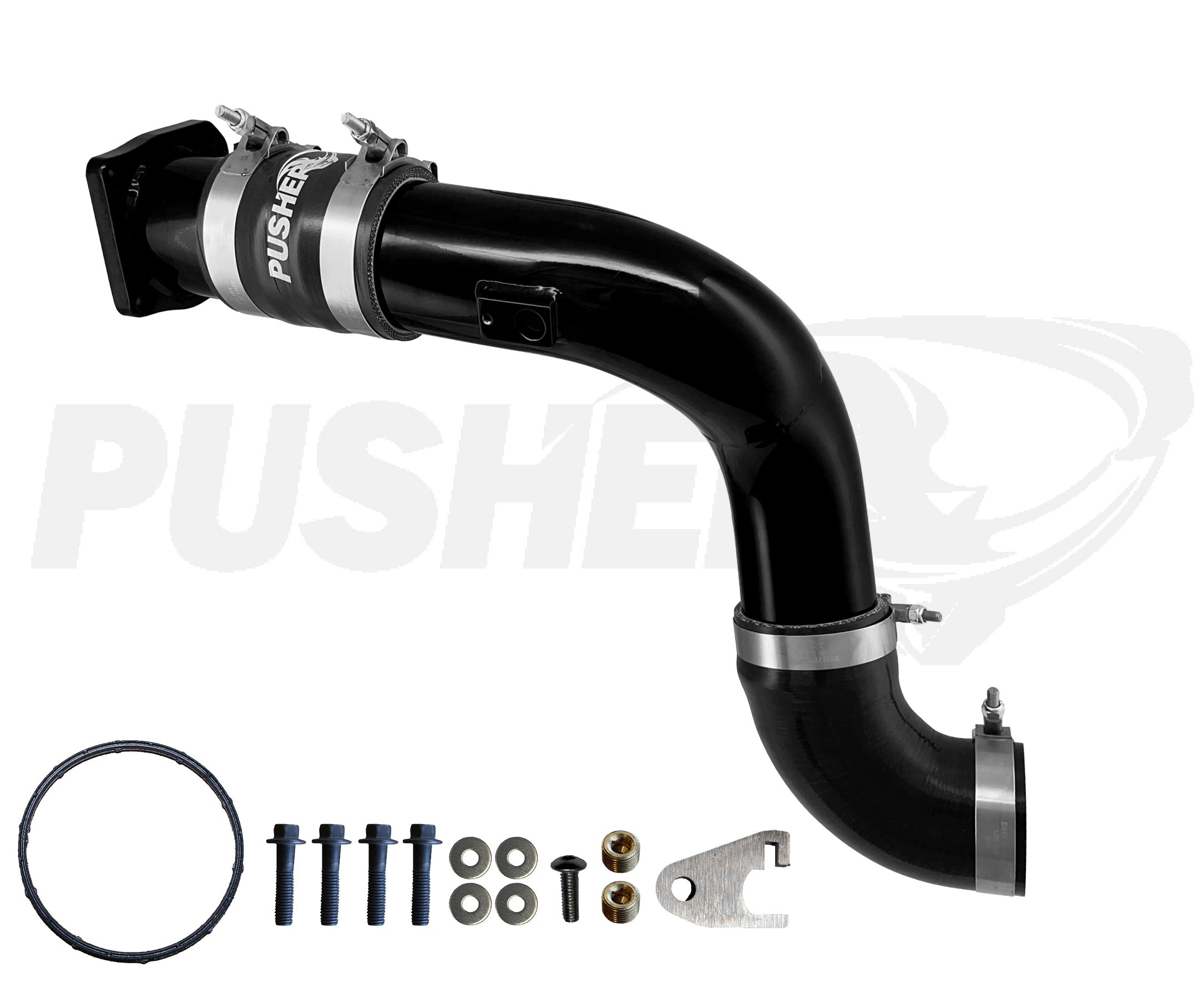 Pusher Intakes - 6.7L Powerstroke 3" Cold Side Charge Tube w/Throttle Valve Replacement (2017-2026)