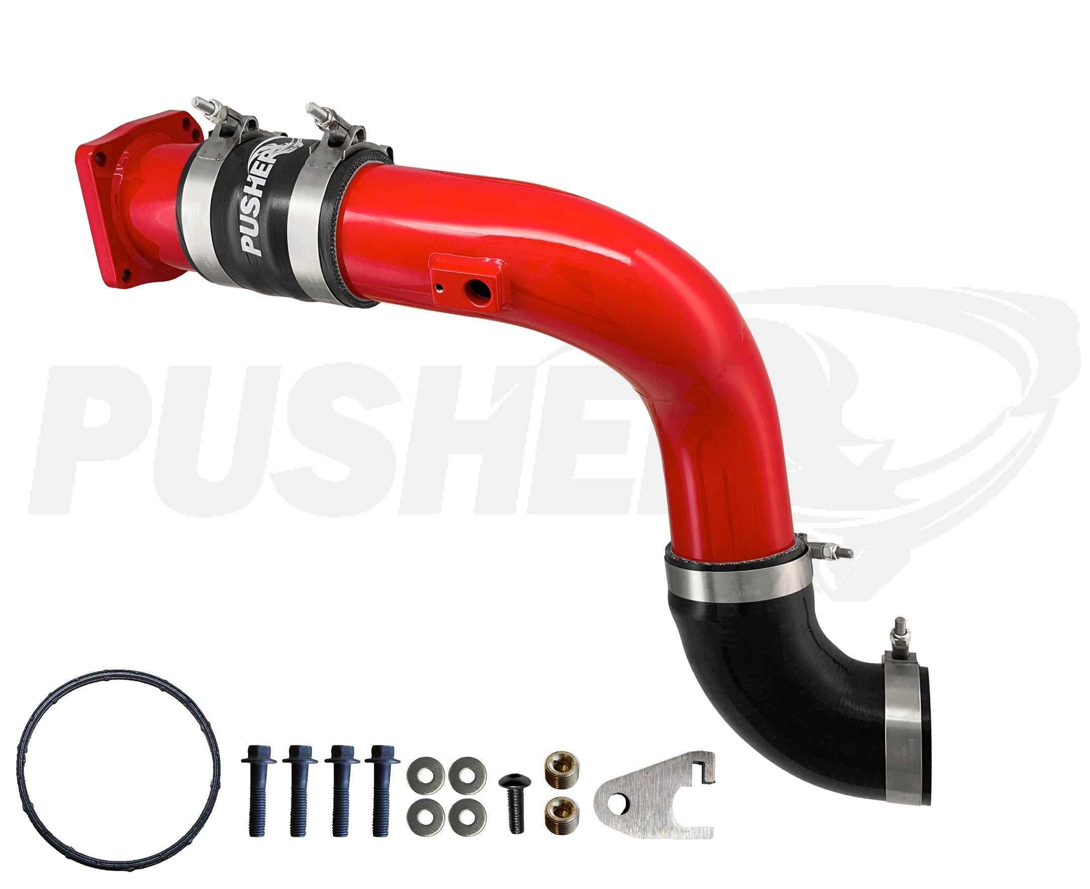 Pusher Intakes - 6.7L Powerstroke 3" Cold Side Charge Tube w/Throttle Valve Replacement (2017-2026)