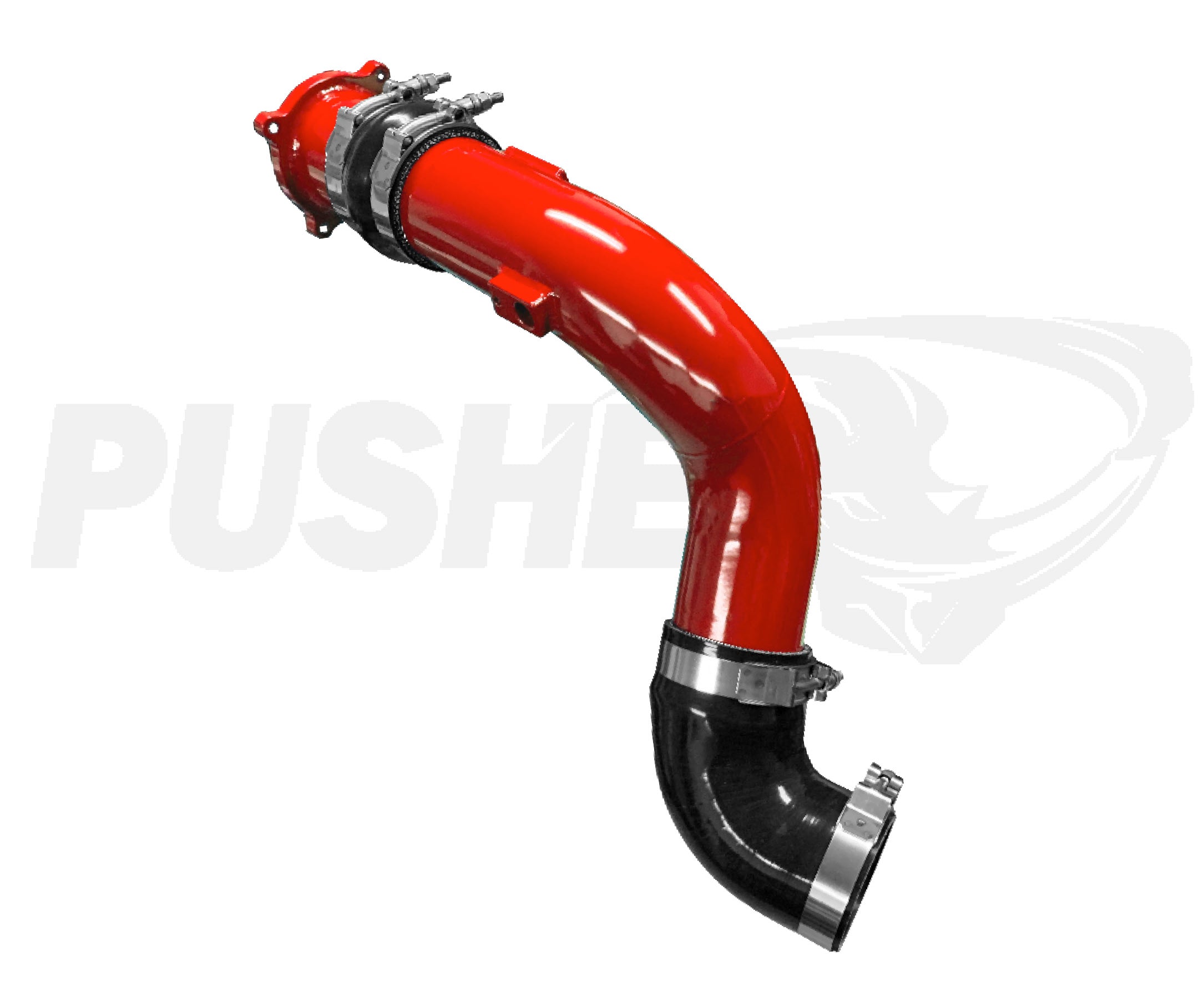 Pusher Intakes - 6.7L Powerstroke 3" Cold Side Charge Tube w/Throttle Valve Replacement (2017-2026)