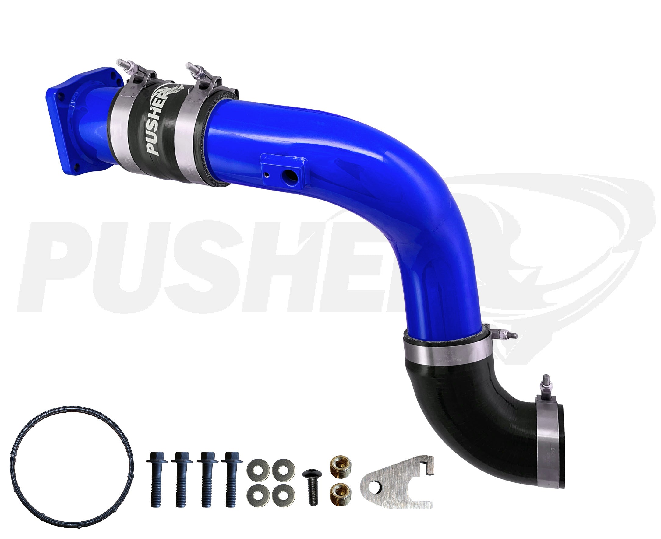 Pusher Intakes - 6.7L Powerstroke 3" Cold Side Charge Tube w/Throttle Valve Replacement (2017-2026)