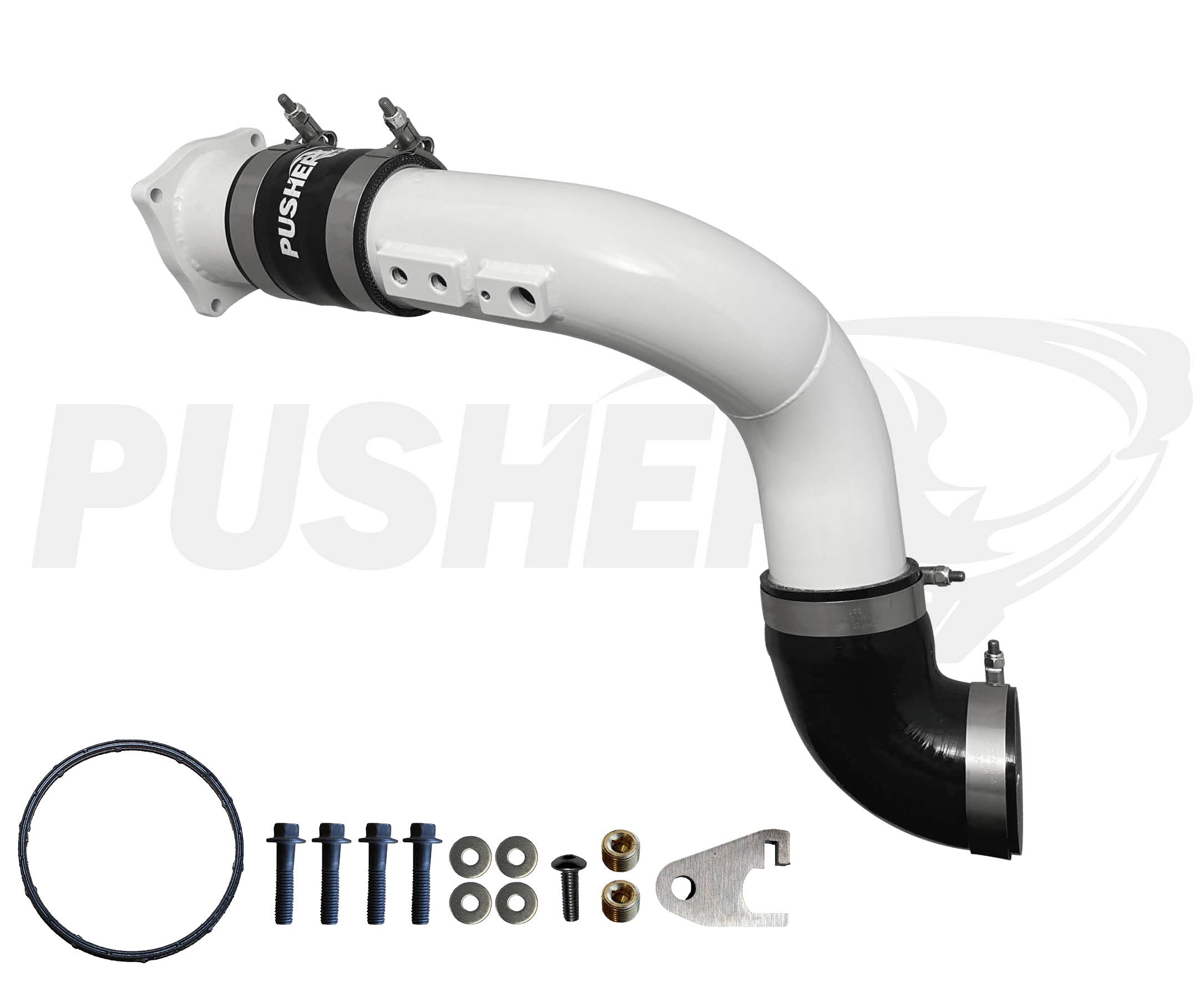 Pusher Intakes - 6.7L Powerstroke 3" Cold Side Charge Tube w/Throttle Valve Replacement (2017-2026)