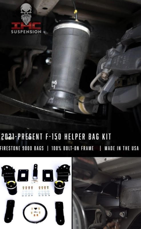 IHC Suspension - 2021-2026 F-150 Helper Bag Kit (Non VDS) (Lowered Application)