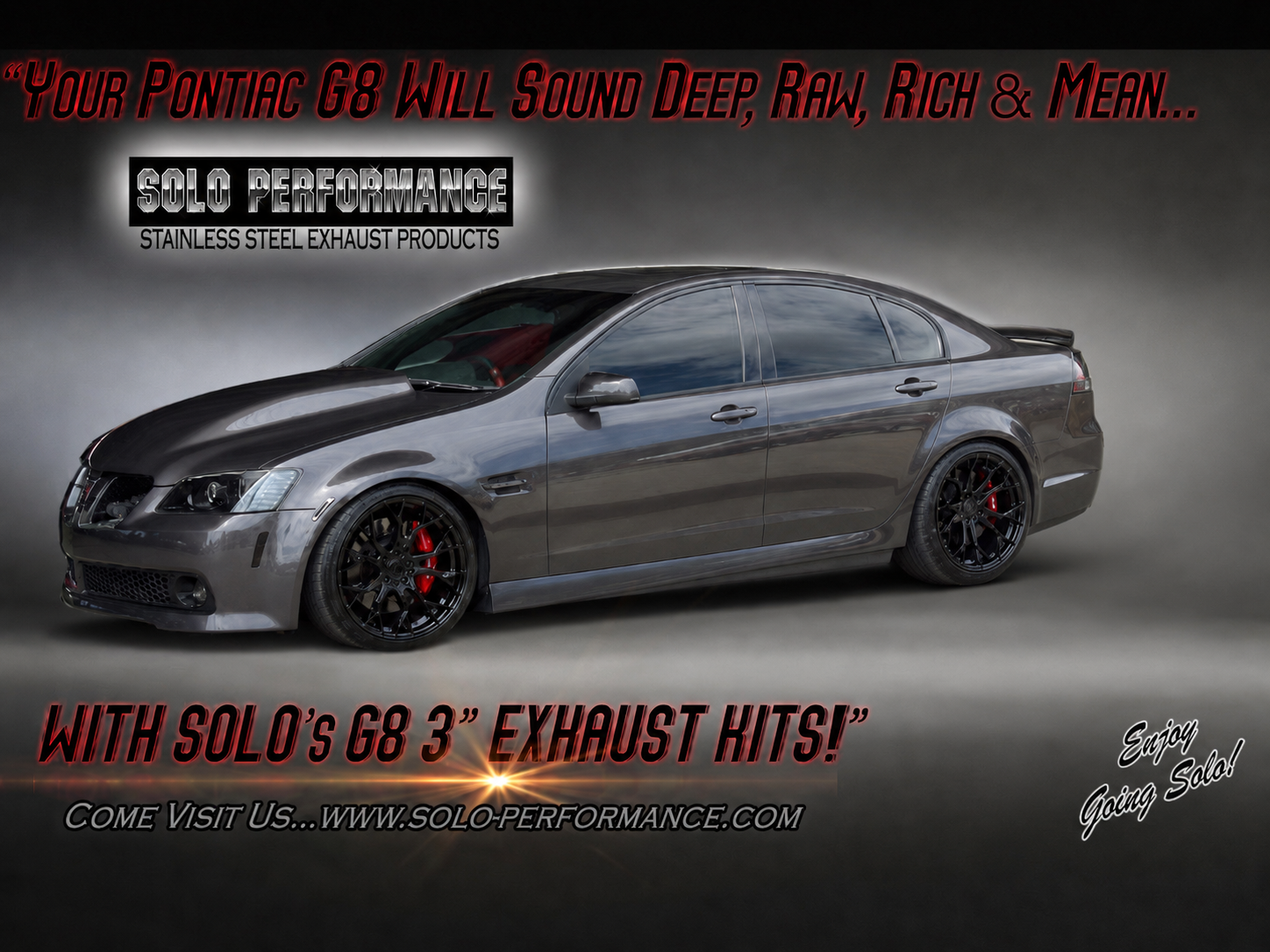 Solo Performance - Pontiac G8 GT/GXP Axle Back Exhaust Kit (2008-2009)