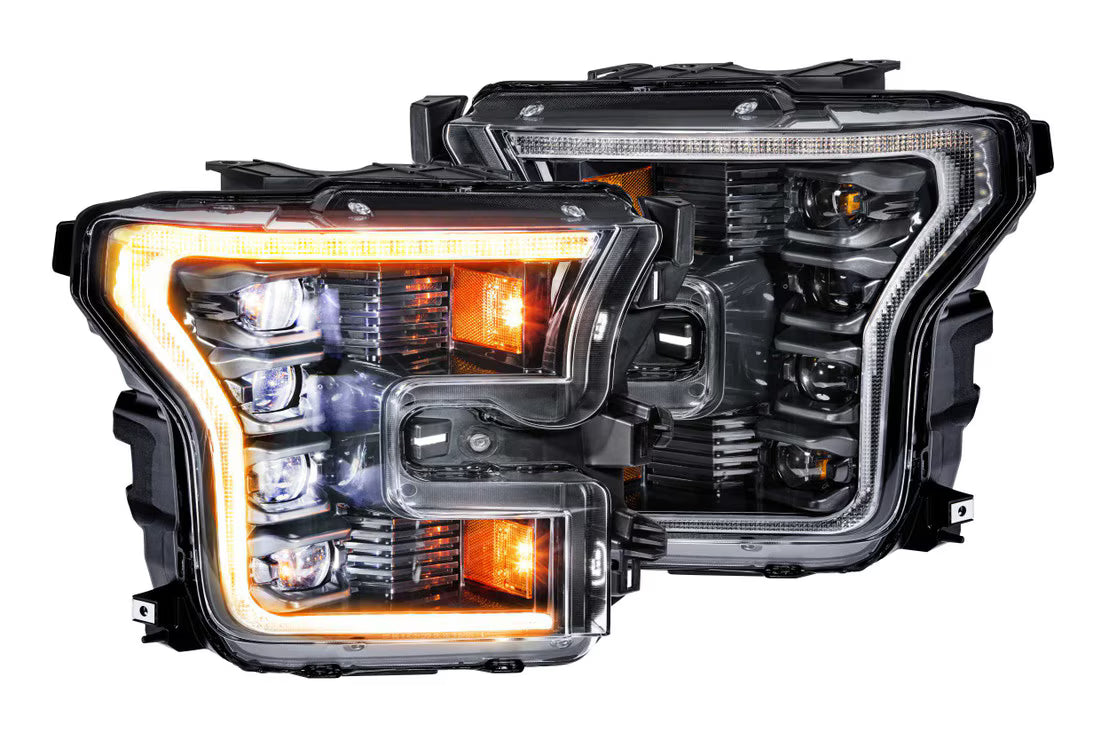 Morimoto - Ford F-150 (15-17) XB LED Headlights - Amber DRL (Halogen Truck)