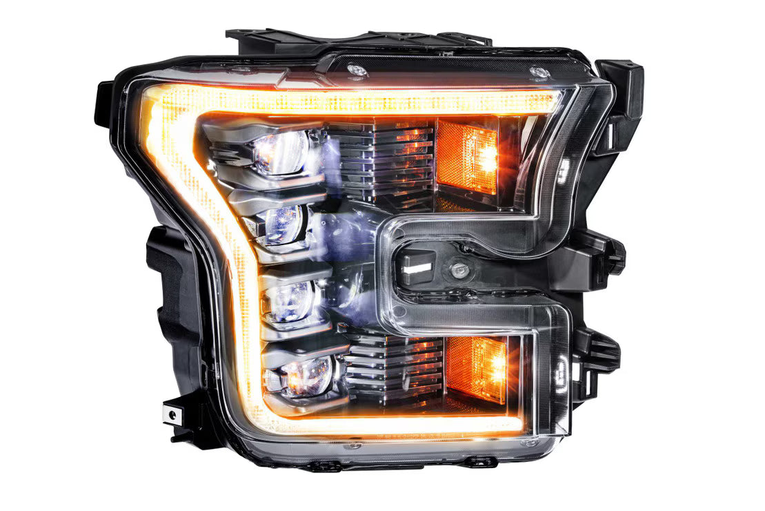 Morimoto - Ford F-150 (15-17) XB LED Headlights - Amber DRL (Halogen Truck)