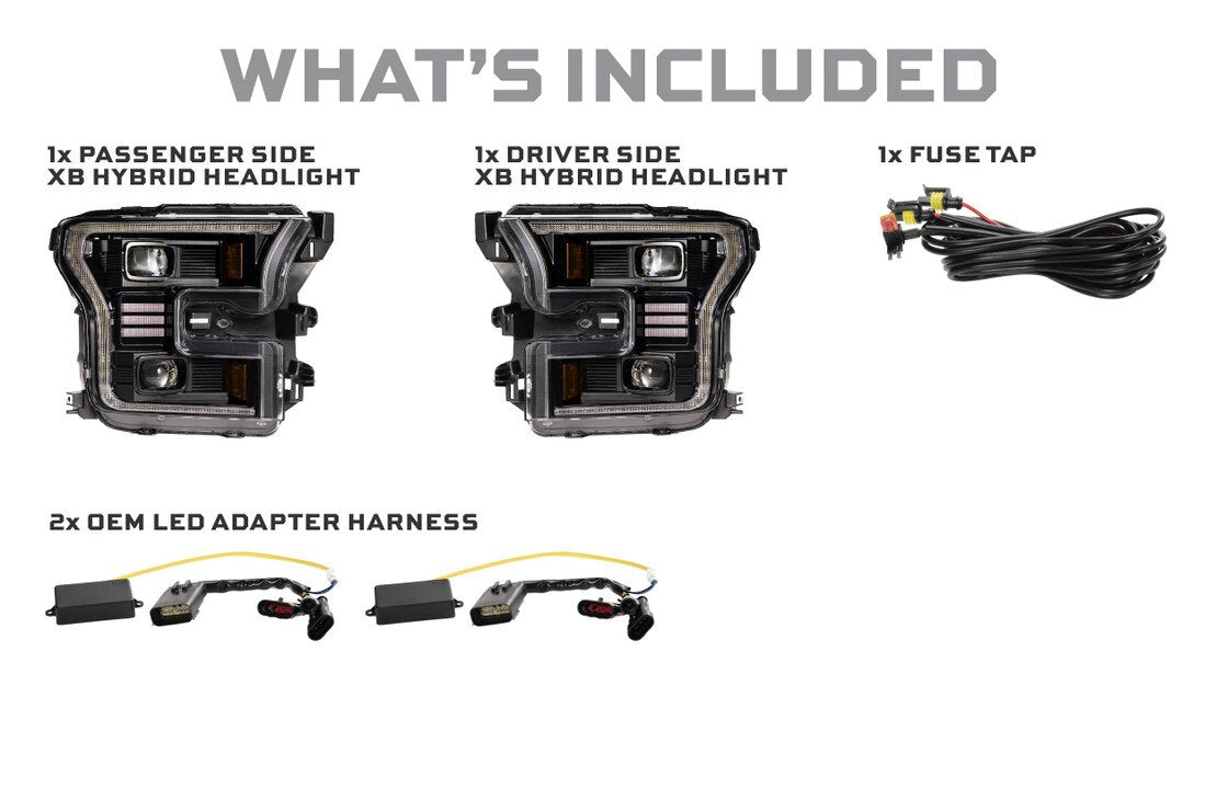 Morimoto - Ford F-150 (15-17) XB Hybrid LED Headlights