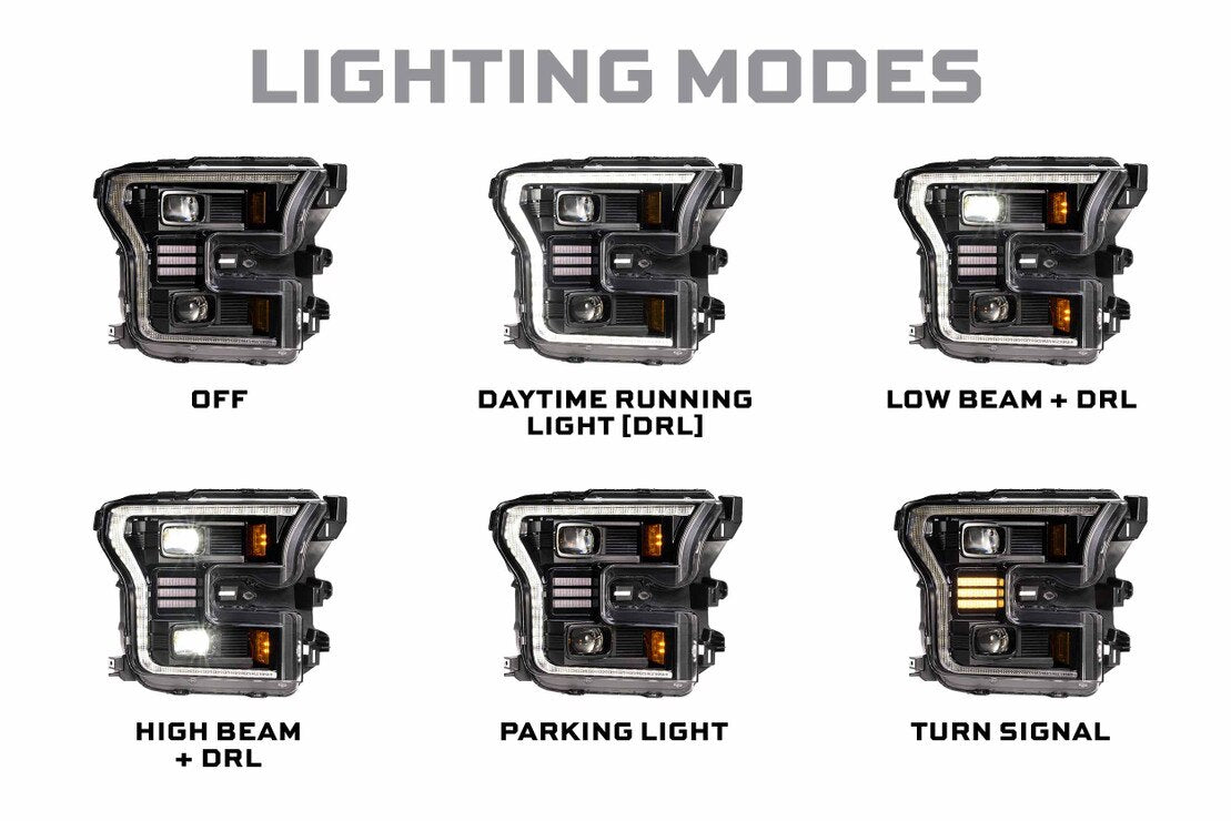Morimoto - Ford F-150 (15-17) XB Hybrid LED Headlights