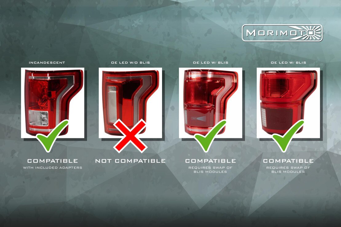 Morimoto - F-150 (15-20) XB LED Tail Lights (Smoked)